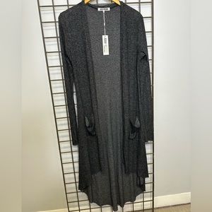 Joah brown long cardigan